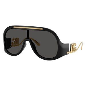 New Dolce & Gabbana Black Aviator DG6202 501/87 Sunglasses Women